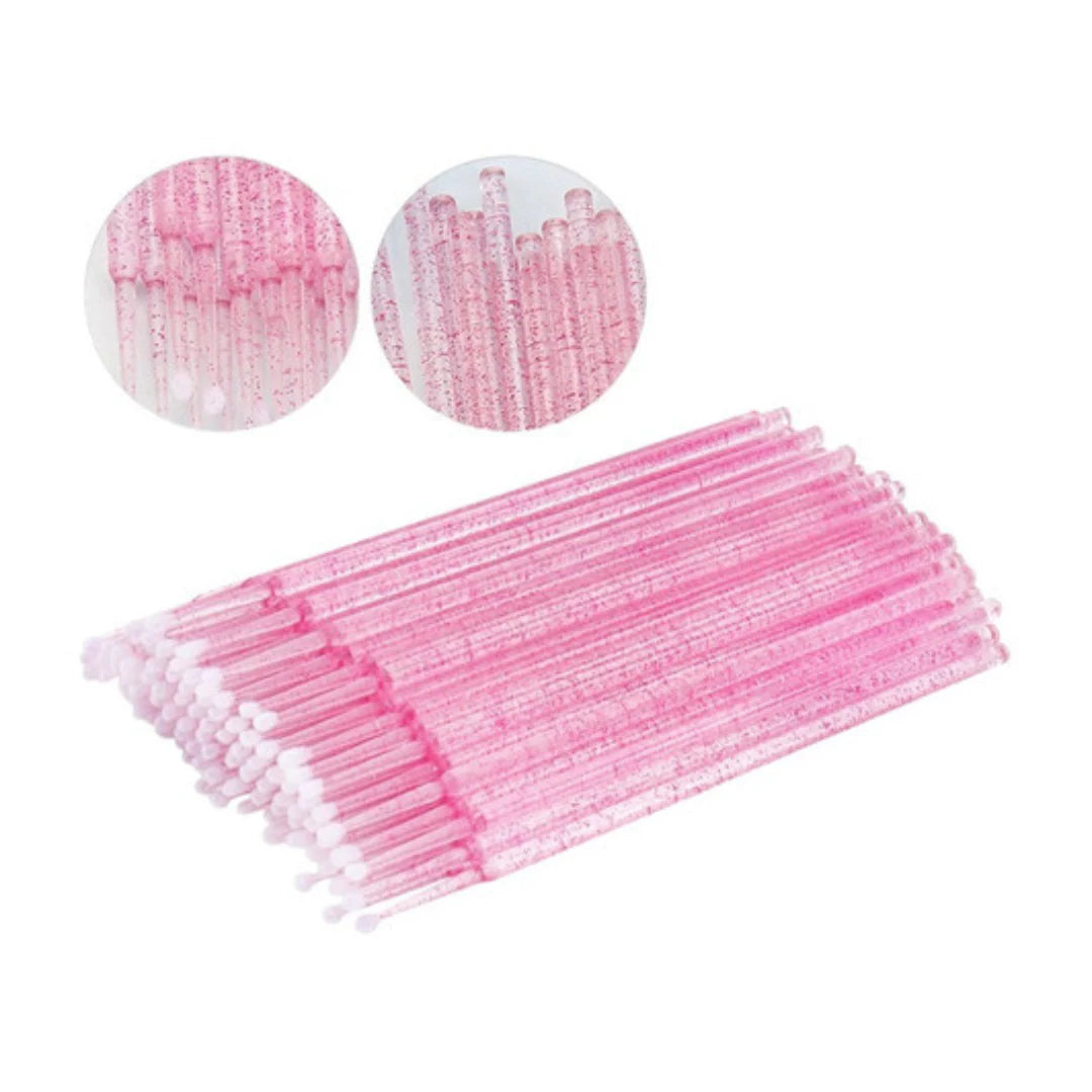 Micro Brush Glitter rosa c/12