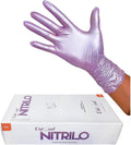 Guante Uniseal M Morado Metalico