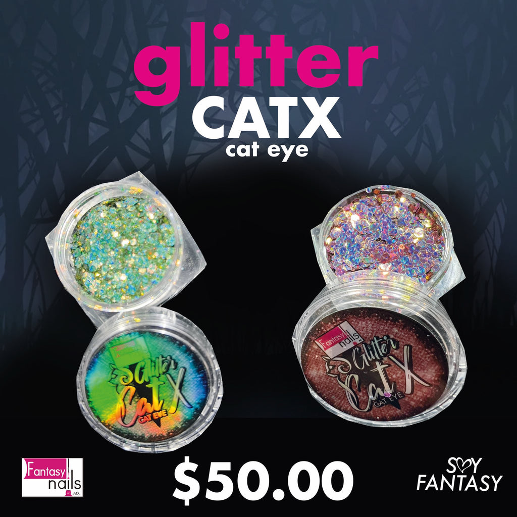 Glitter cat eye