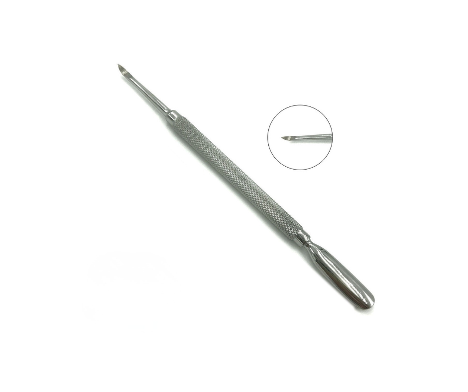 Docena empujador cuticula plata