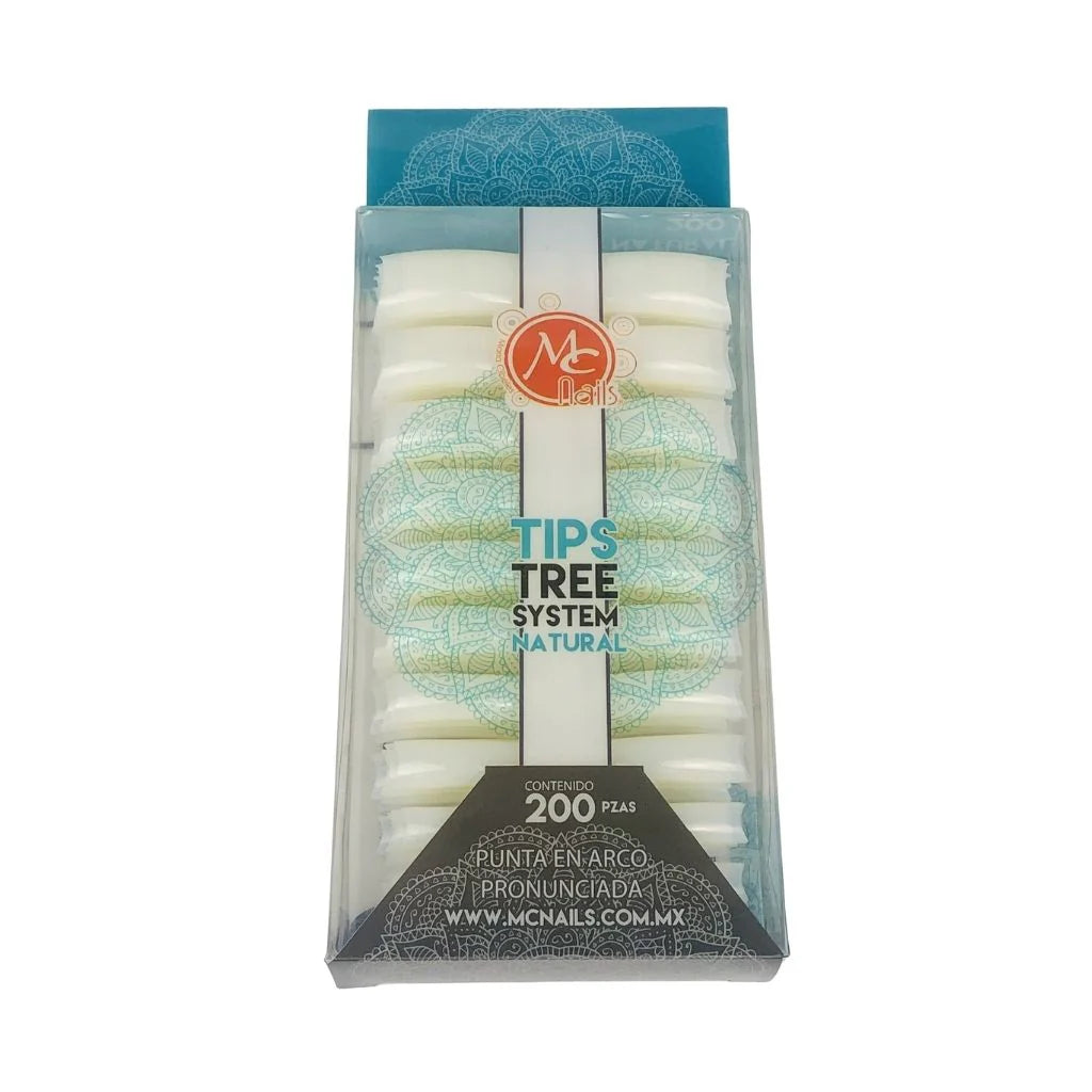 Tip punta en arco Natural 200pz