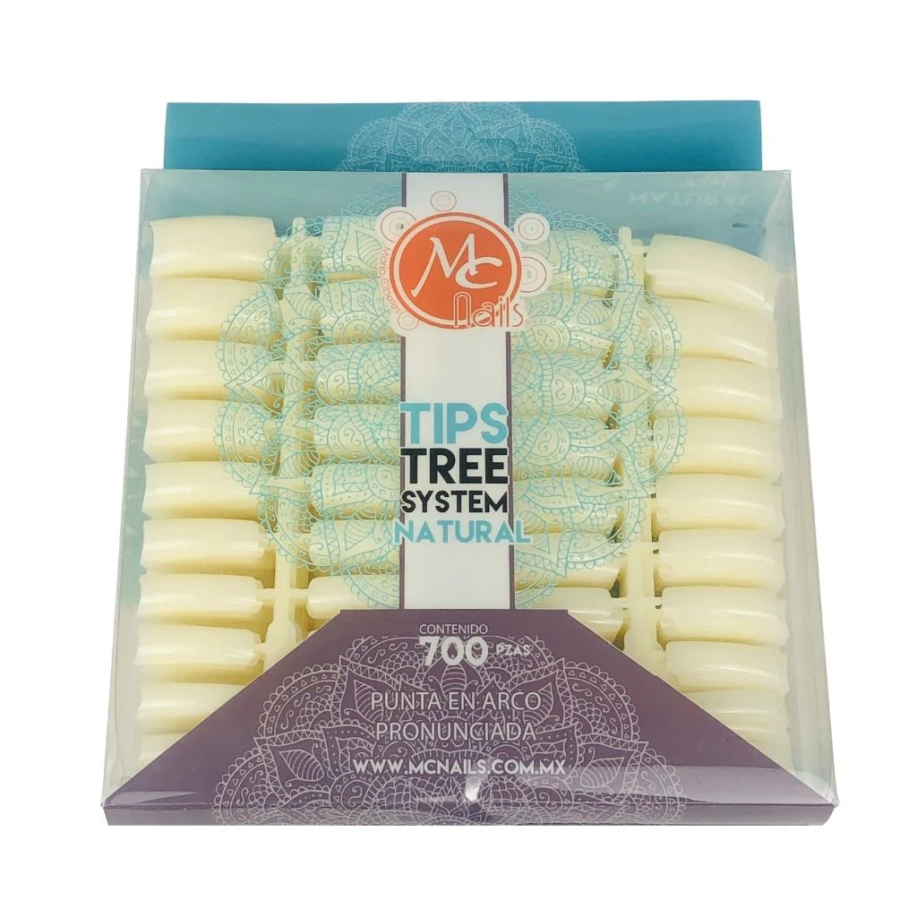 Tip punta en arco natural 700pz