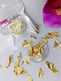 Hoja de oro, cobre y plata fantasy c/12